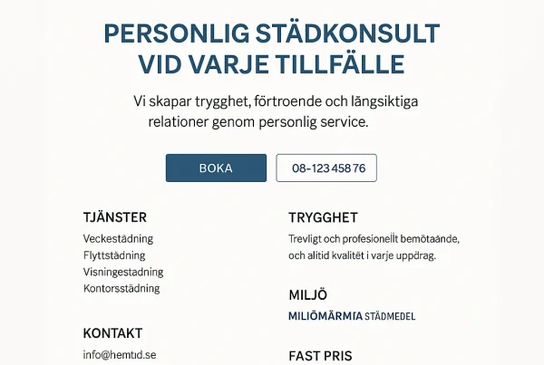 Hemtid - personlig städservice i Göteborg